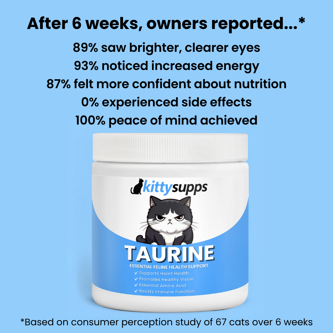 Stop the Silent Deficiency Before You See the Signs with Kittysupps™ Taurine Supplement
