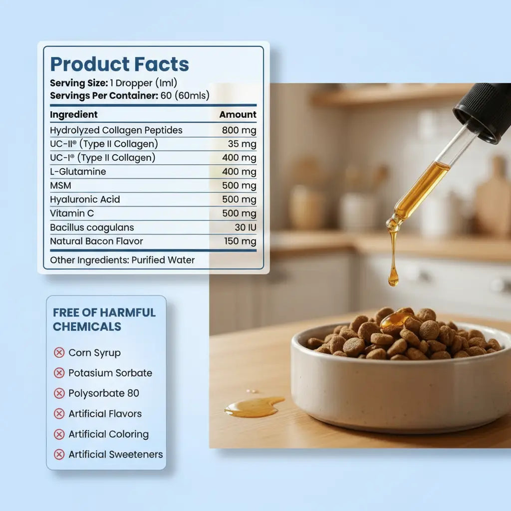 Golden Paws™ Premium Liquid Collagen for Dog